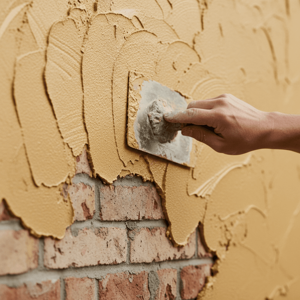 Exterior weatherproofing and render application